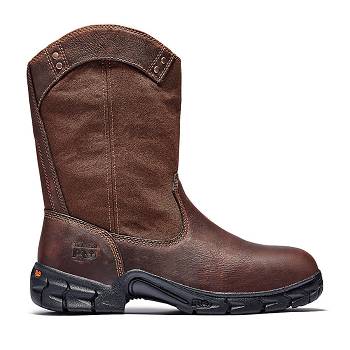 Timberland Férfi PRO Excave Wellington Steel Toe Munkavédelmi Bakancs Barna